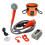 Bärbar campingdusch Utomhus campingduschpump Orange & Grå 1