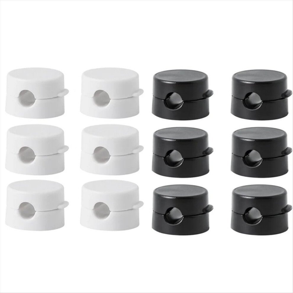 12Pcs Magnetic Cable Clip Adjustable Rotatable Cord Holder Under 4852911523156