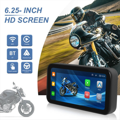 Μοτοσικλέτα DVR Οθόνη πλοήγησης αυτοκινήτου Android Auto Monitor 1