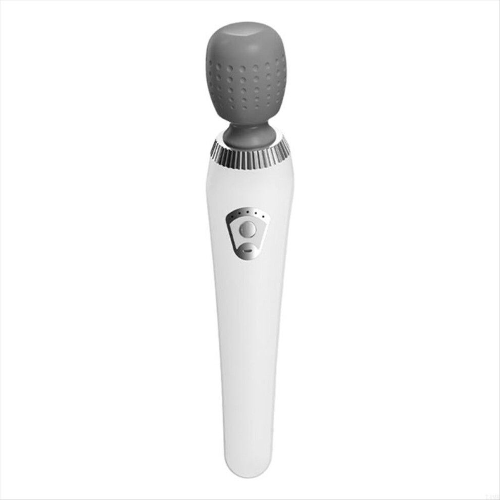 White Portable Handheld Massager Usb Rechargeable Multifunctional Full A