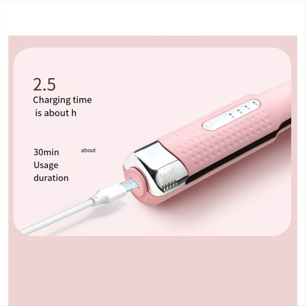 Purple Wireless Hair Straightener Curling Iron Dual-Purpose Shaping