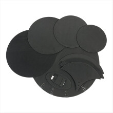 Drumdemper pads set, 10 stuks schuimrubber drumdemper pads, geluiddicht schuimkatoen