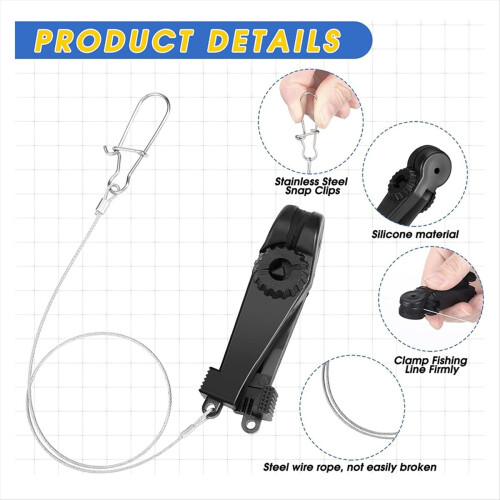 Fishing Downrigger Line Release Clips with Leader Snap Weight B 2