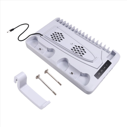 For PS5 RGB Cooling Base with Charging Stand & Headset Hook 2