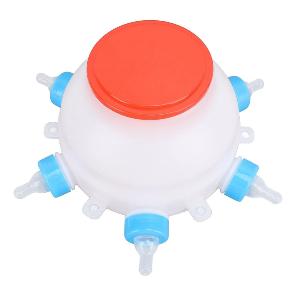 Lamb Feeding Bucket, Piglet Feeding Bottle with 6 Nipples