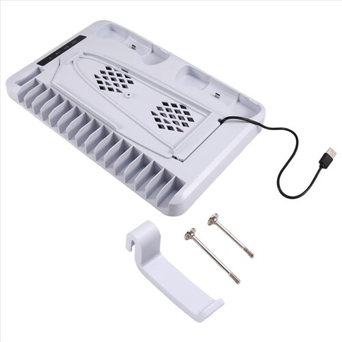 For PS5 RGB Cooling Base with Charging Stand & Headset Hook 1