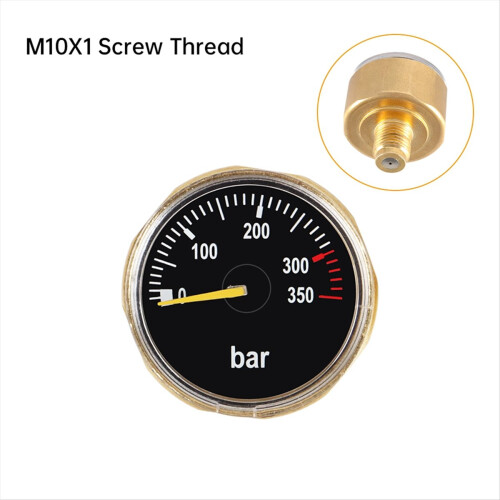 Μίνι μετρητής πίεσης αέρα 350bar για καταδύσεις, σπείρωμα M10x1 για καταδύσεις 1