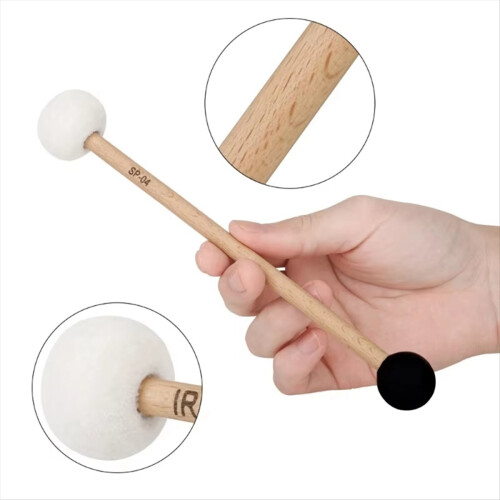 Percussie Mallets Stalen Tongen Drum Mallet Rubberen Mallet Sticks 1