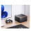 NV10 Mini ITX PC-kabinet, 1U strømforsyningsunderstøttelse, sort 5
