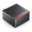 NV10 Mini ITX PC-kabinet, 1U strømforsyningsunderstøttelse, sort 1