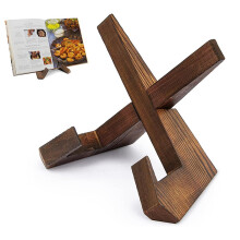 Wooden Cookbook Stand Recipe Book Stand Display Holder Card Sheet Music Multipurpose Plate Stand Gift For Home Cooks