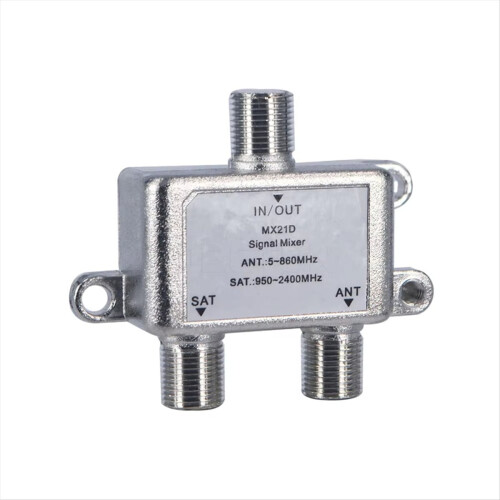 Divisor de señal de cable de antena de TV de 2 vías 1
