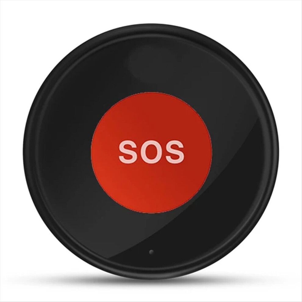 Black/Red Tuya Wifi Sos Panic Call Button Smart Life App Rechargeable Battery