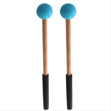 Percussie Mallets Stick met Rubberen Kop en Handvat Blauw