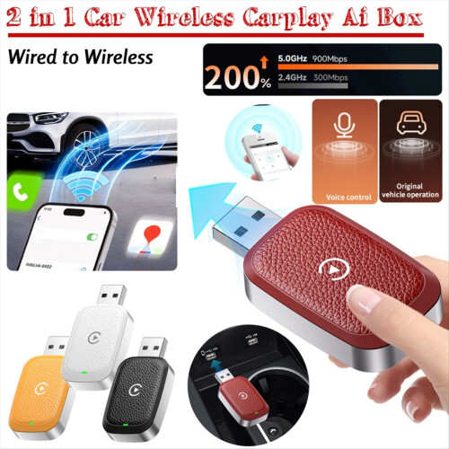 Wireless CarPlay for IPhone Auto Adapter Smart Dongle D 2