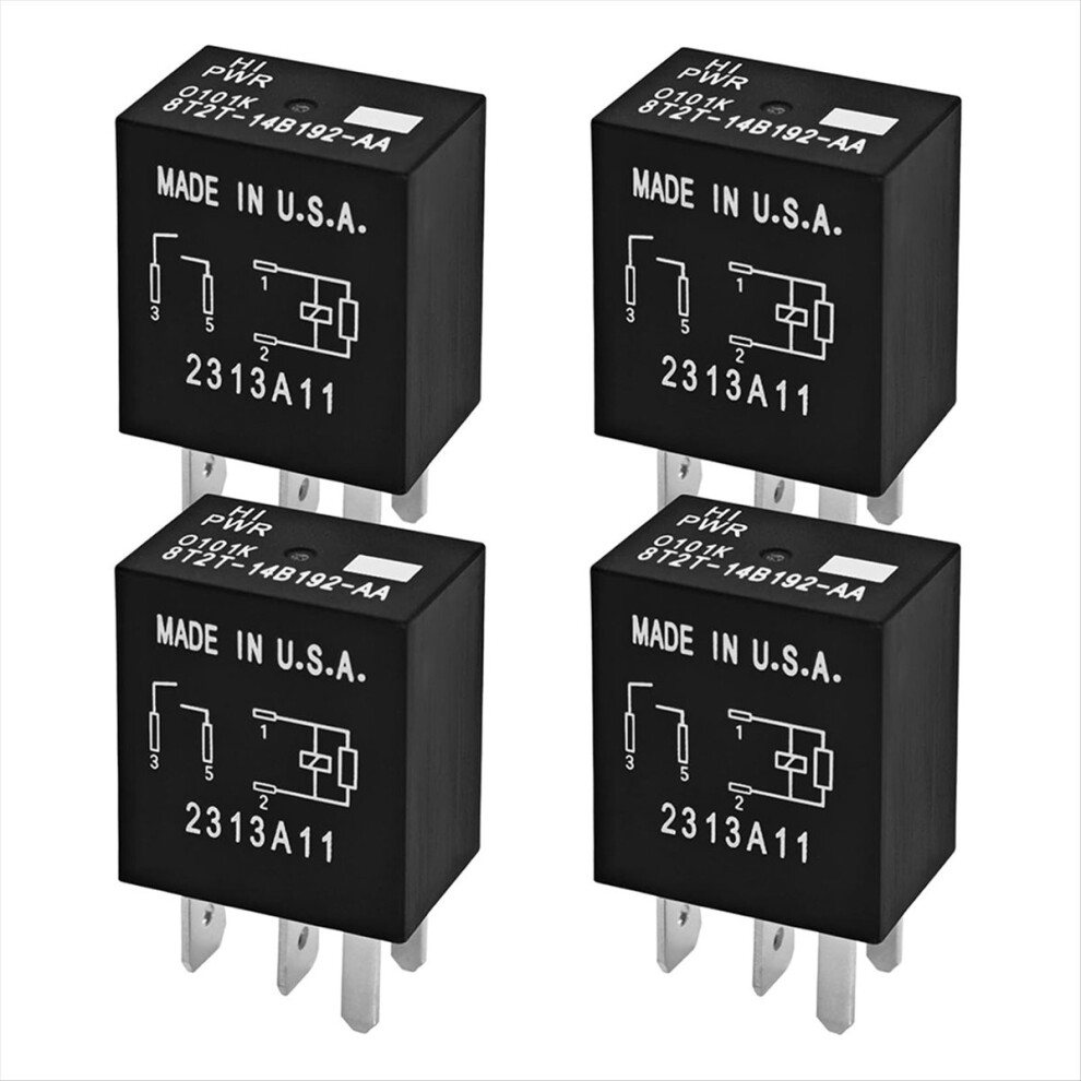 8T2t-14B192-Aa Relay - 4-Pin 12Vdc Automotive Relay For Ford 4852911545417