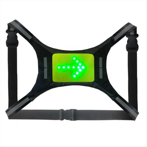 Ανακλαστικό γιλέκο LED με επαναφορτιζόμενο USB, φλας και φλας 1