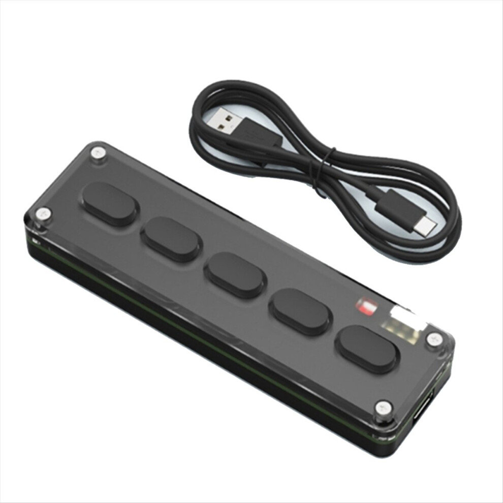 5 Keys Custom Keypad Macro Programmable Bluetooth-Compatible Keyboard 4852911544618