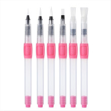 6Pcs Brushes for Painting Watercolor Brush Fountain Pen Set Pink