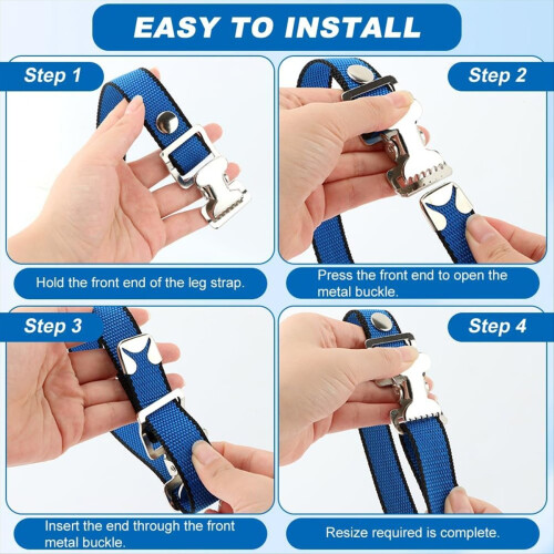 4PCS Ιμάντες Ξυλόσοβας, Ρυθμιζόμενοι Ιμάντες Ποδιών Γυψοσανίδας 1