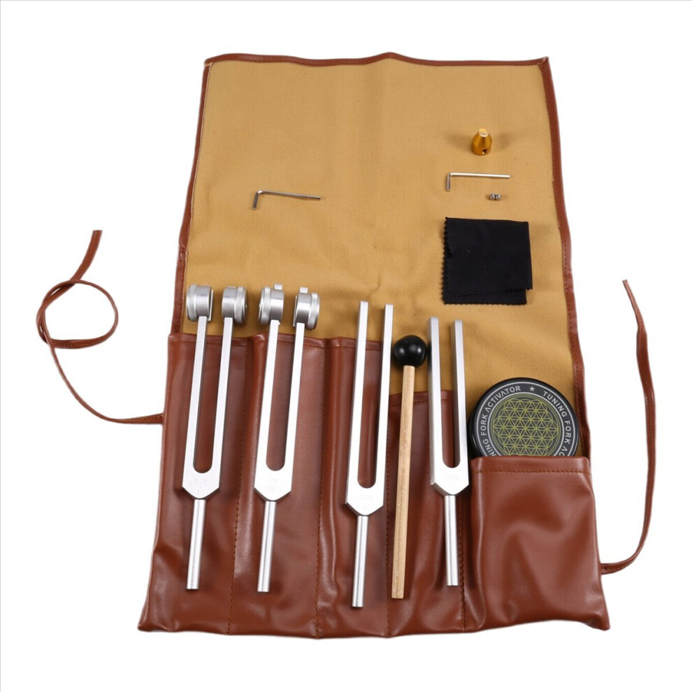 Tuning Forks for Healing Set 136.1Hz, 256Hz, 384Hz & Activator