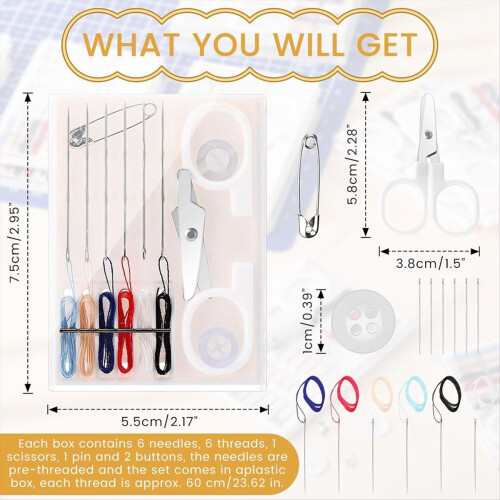 Travel Sewing Kit Mini Sewing Kit Needle Thread Kit Portable Sewing A 2