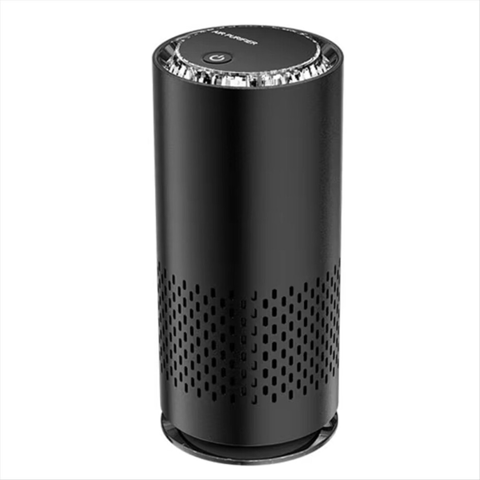 Usb Car Air Purifier With Hepa & Ionizer Black 4852911563855