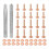 20Set Copper Rivets and Burrs, Solid Leather Copper Rivet Fastener 1