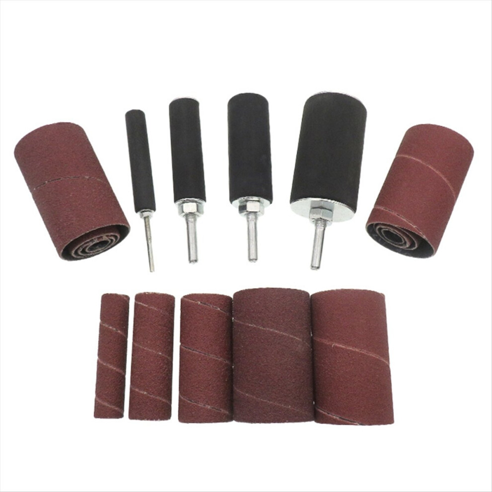 Sanding Drum Sander Drum Kit Rubber Mandrels Sandpaper 4852911572284