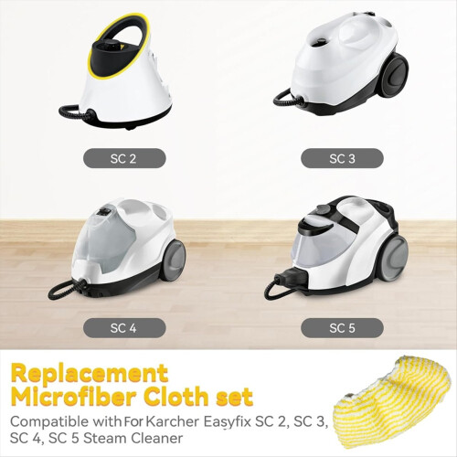 12PCS Microfiber Steam Mop Cloths for Karcher SC2 SC3 SC4 SC5 2