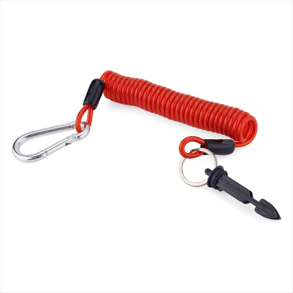 6Ft Trailer Brake Away Cable With Rebound Spring 4852911573670
