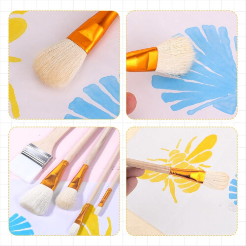 10 Pack Glaze Brushes for Pottery Glaze Brushes, Glaze Brushes 1