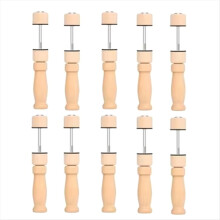 10 peças de grampos simples para violino de raiz, grampos de madeira maciça, grampos superiores e traseiros