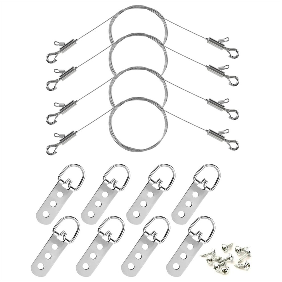 Adjustable Picture Hanging Wire With D Rings & Clips 4852911577890