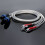 OCC versilbertes Audiokabel, Speichenlautsprecherkabel, 3
