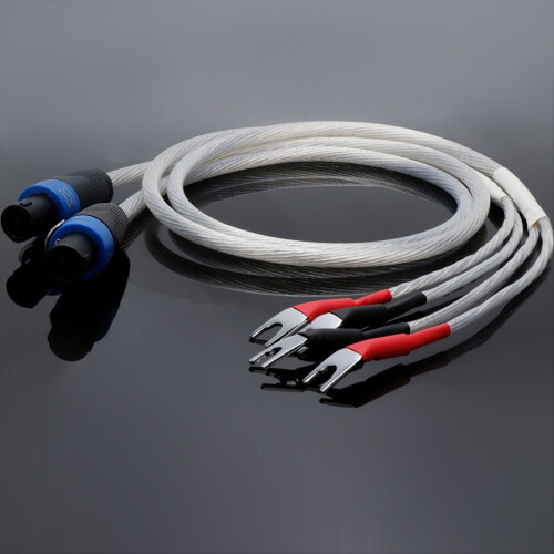 OCC versilbertes Audiokabel, Speichenlautsprecherkabel, 2
