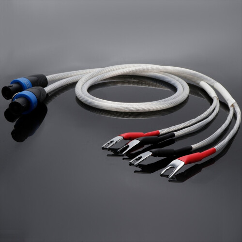 OCC versilbertes Audiokabel, Speichenlautsprecherkabel, 1