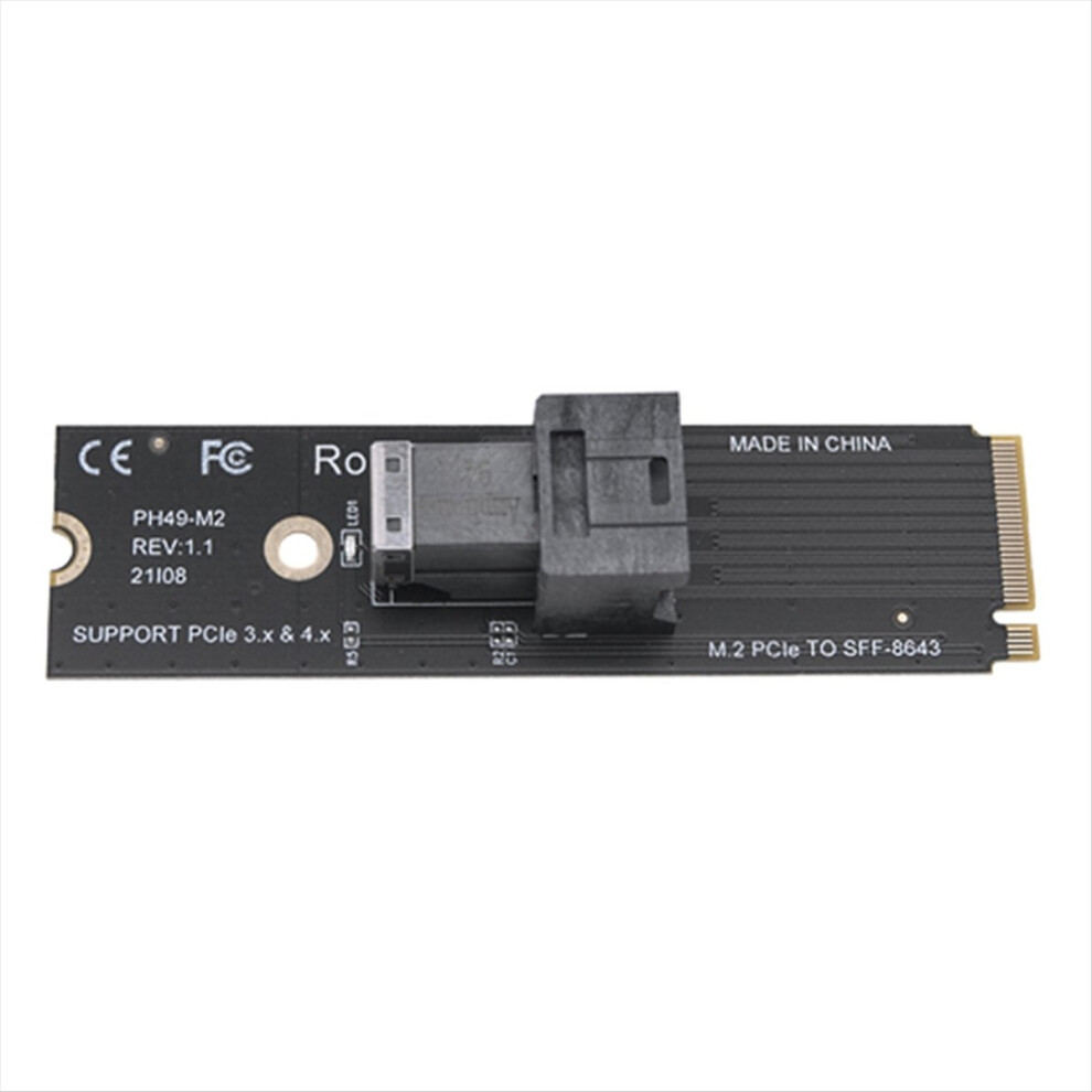 M.2 Nvme To U.2 Converter Card Mkey Pciex4 M.2 Pcie To Sff8643 4852911580654