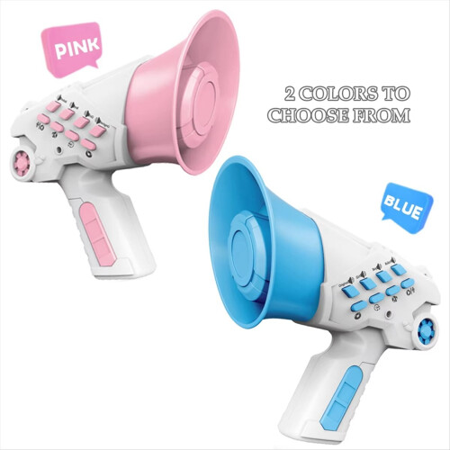 Φορητό ηχείο μεγάφωνο σειρήνα Bullhorn Toys, ροζ 2