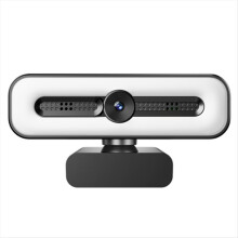 Webcam 4K com foco automático e microfone para streaming em PC/laptop