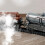 Locomotive à vapeur, rail, train électrique télécommandé rechargeable 5