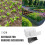 10Stk Garten-Einfassung Kunststoff Mit Nägeln Steinoptik 7