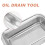1Set Rvs Olieoverloopnet Rechthoekige Oliedrainer 11
