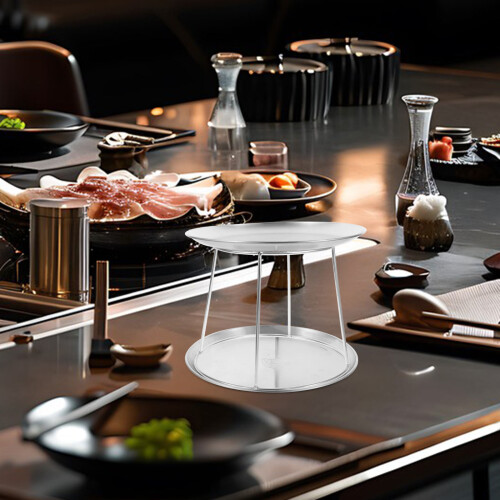 3 Roestvrijstalen Dubbellaagse Seafood Presentatieracks 2