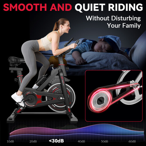 Cyclette Spinning per Casa con Volano da 10 kg 1