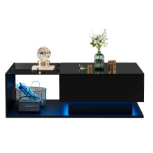 NECHE Modern High Gloss Coffee Table