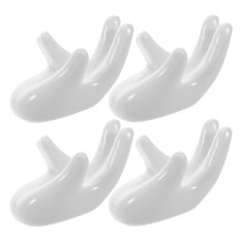 4 Piezas De Soporte Cerámico Con Forma De Mano Para Huevos Duros