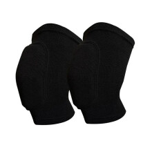 Knee Pads Elastic Thickened Sponge Knee Protector For Adults Dance Gym Yoga Workout Size M Black 1 Pair