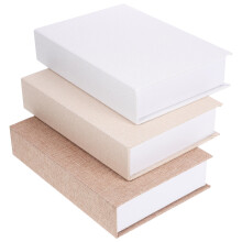 -set - aus kunstleder, moderne buchboxen für wohnzimmer