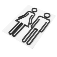 1 Paar Toiletten-Schilder, Toiletten-Erkennungsplatten, WC-
